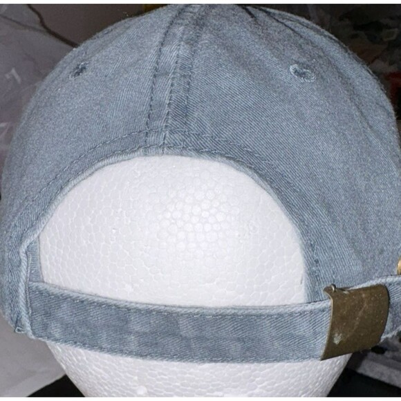 Adopt Dog Hat German Shepherd Hat Cap Strap Back Embroidered Rescue Blue - Picture 3 of 5